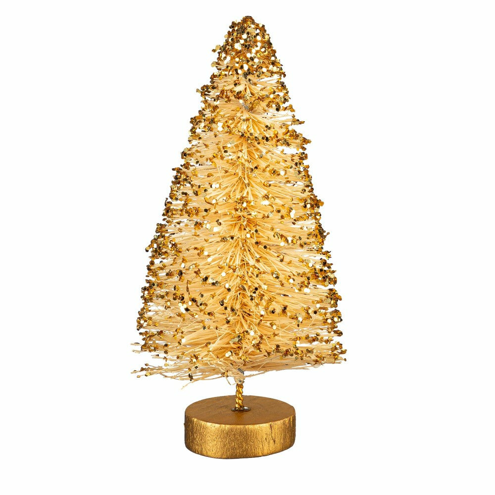 Shades of Green Table Décor Bottle Brush Tree Set | Plow & Hearth