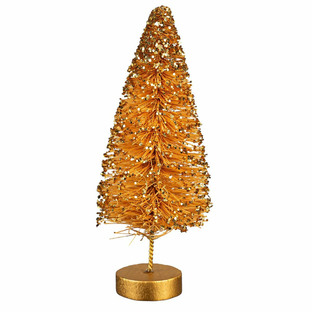 Shades of Green Table Décor Bottle Brush Tree Set | Plow & Hearth