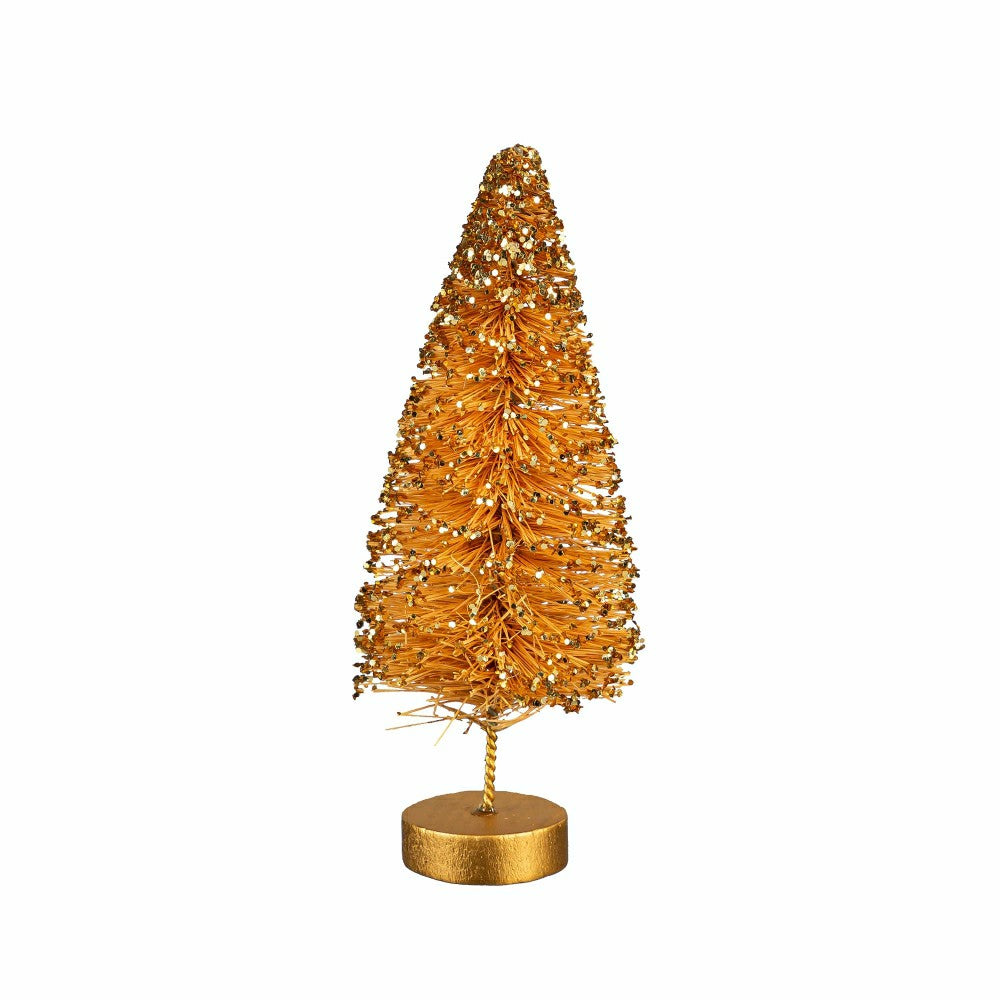 Shades of Green Table Décor Bottle Brush Tree Set | Plow & Hearth