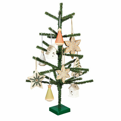 VivaStyle Ornament, Wood Ornament, Snowflake, Set of 2 | Plow & Hearth