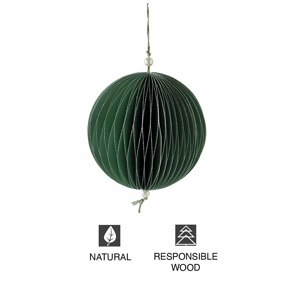 Paper Globe Ornament | Plow & Hearth