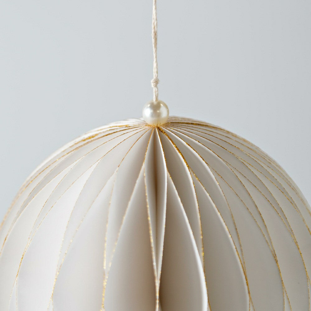 Paper Globe Ornament | Plow & Hearth